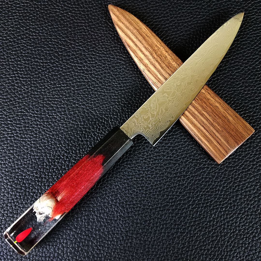 Red Hot Chili Pepper - 6in (150mm) Damascus Petty Culinary Knife