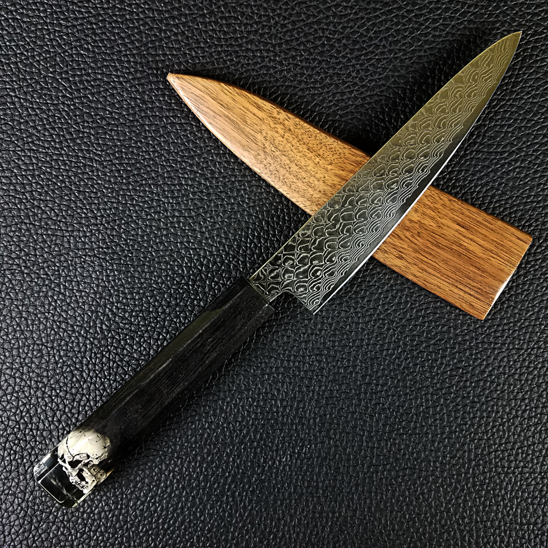 Grim - 6in (150mm) Damascus Petty Culinary Knife