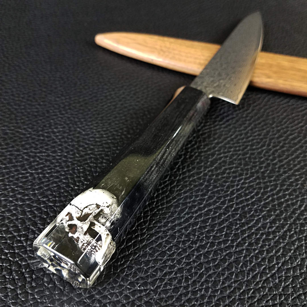 Grim - 6in (150mm) Damascus Petty Culinary Knife