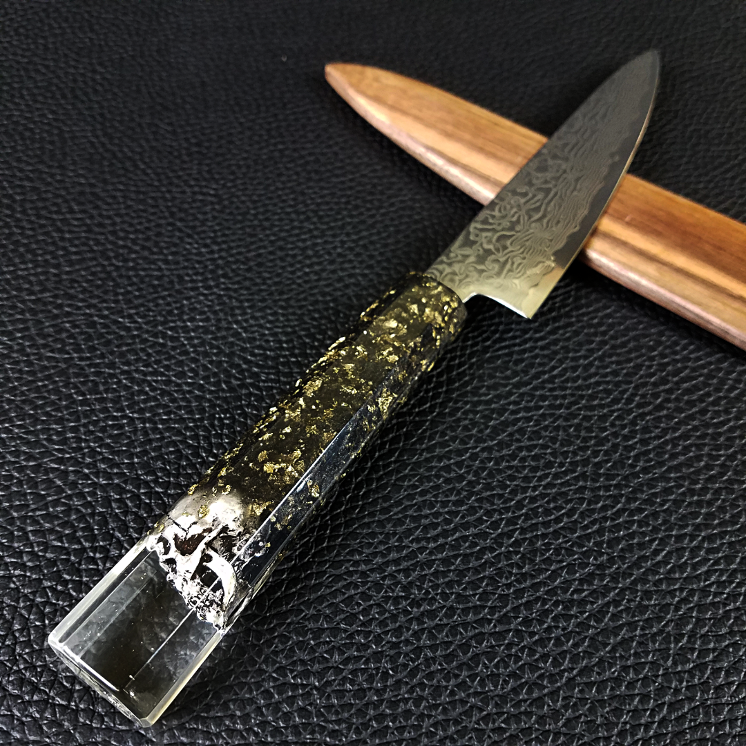 Dead Man&#39;s Chest - 6in (150mm) Damascus Petty Culinary Knife