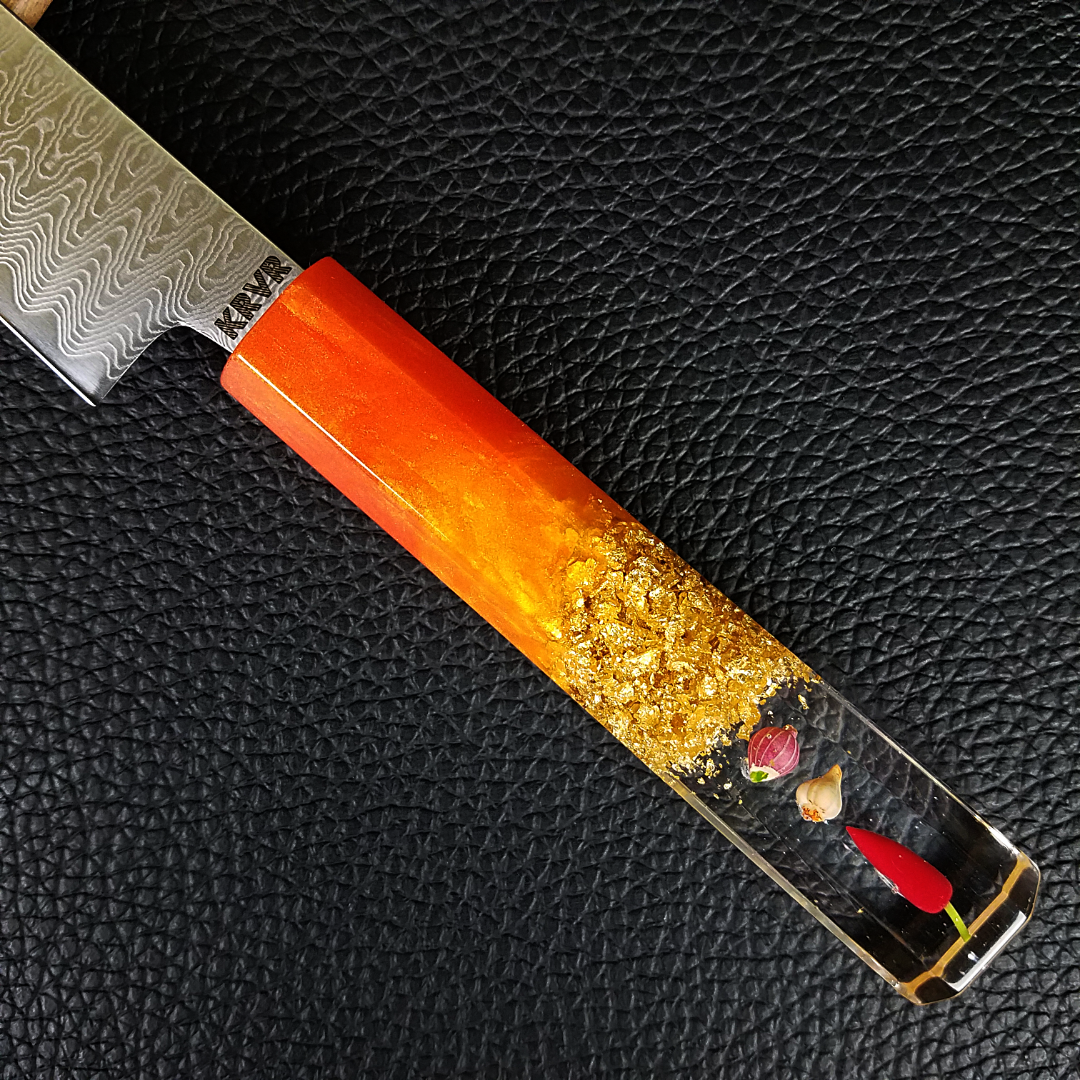 VEGANish - 6in (150mm) Damascus Petty Culinary Knife