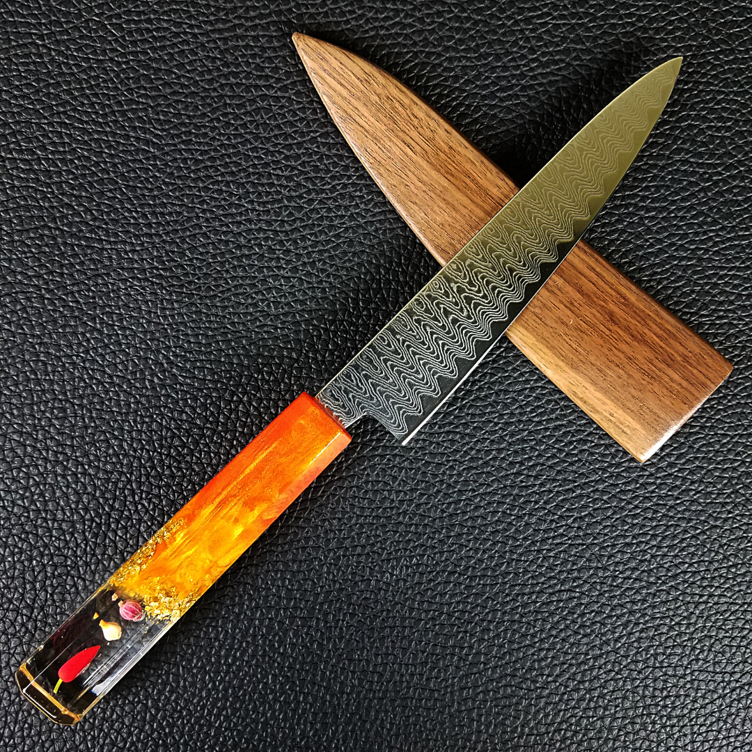 VEGANish - 6in (150mm) Damascus Petty Culinary Knife