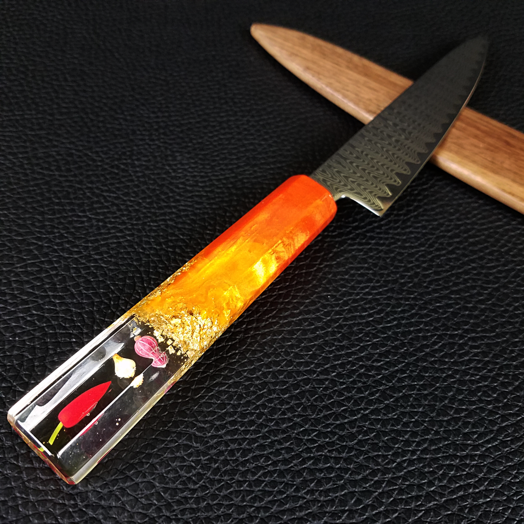 VEGANish - 6in (150mm) Damascus Petty Culinary Knife