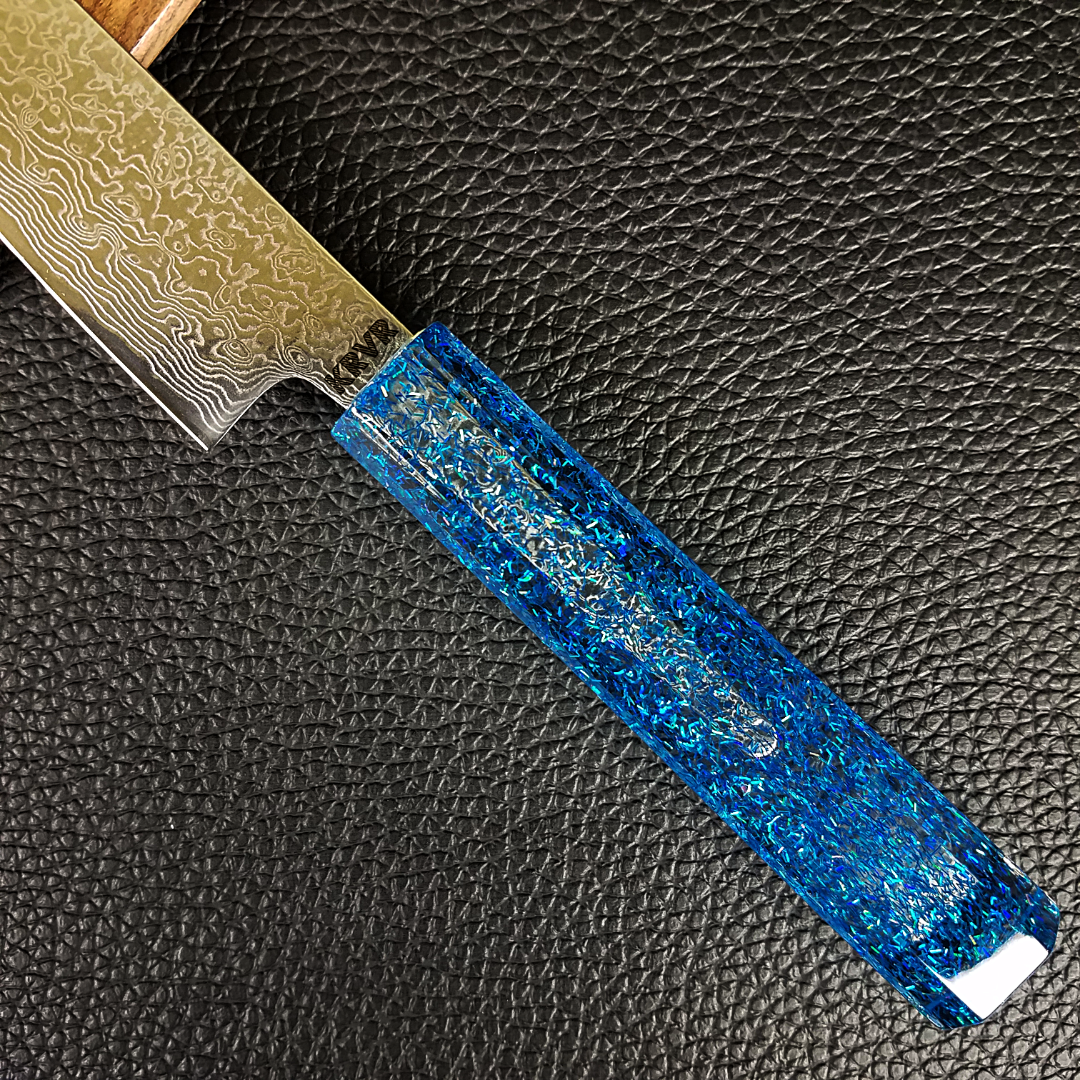 Blue Yonder - 6in (150mm) Damascus Petty Culinary Knife