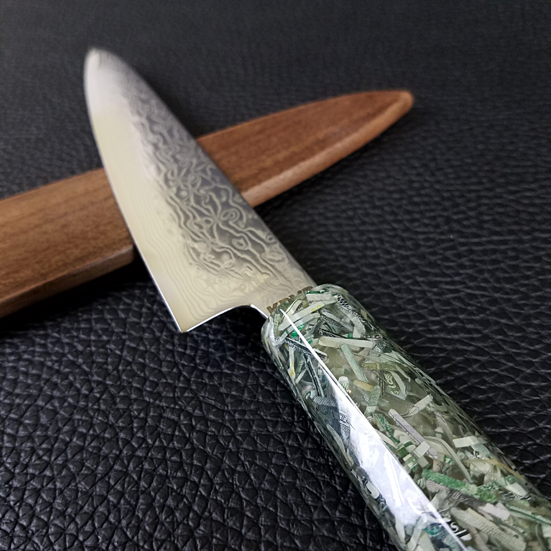 Cash is King - 6in (150mm) Damascus Petty Culinary Knife