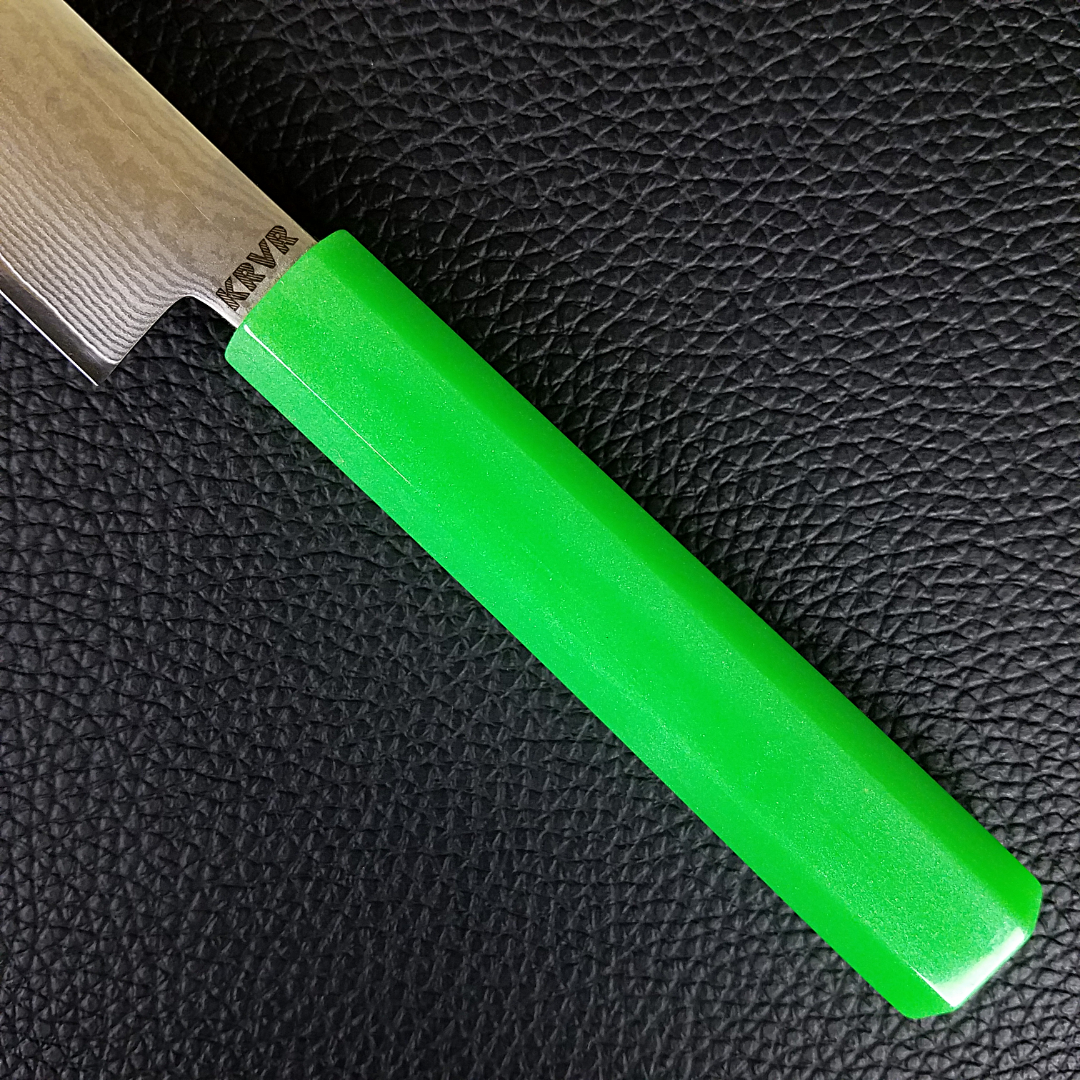Green Machine - 6in (150mm) Damascus Petty Culinary Knife