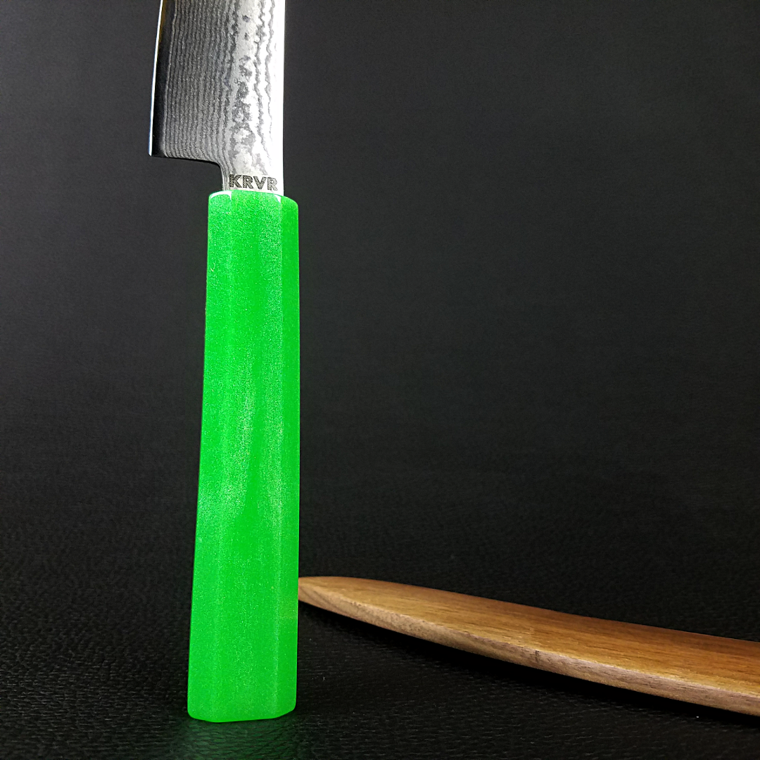 Green Machine - 6in (150mm) Damascus Petty Culinary Knife