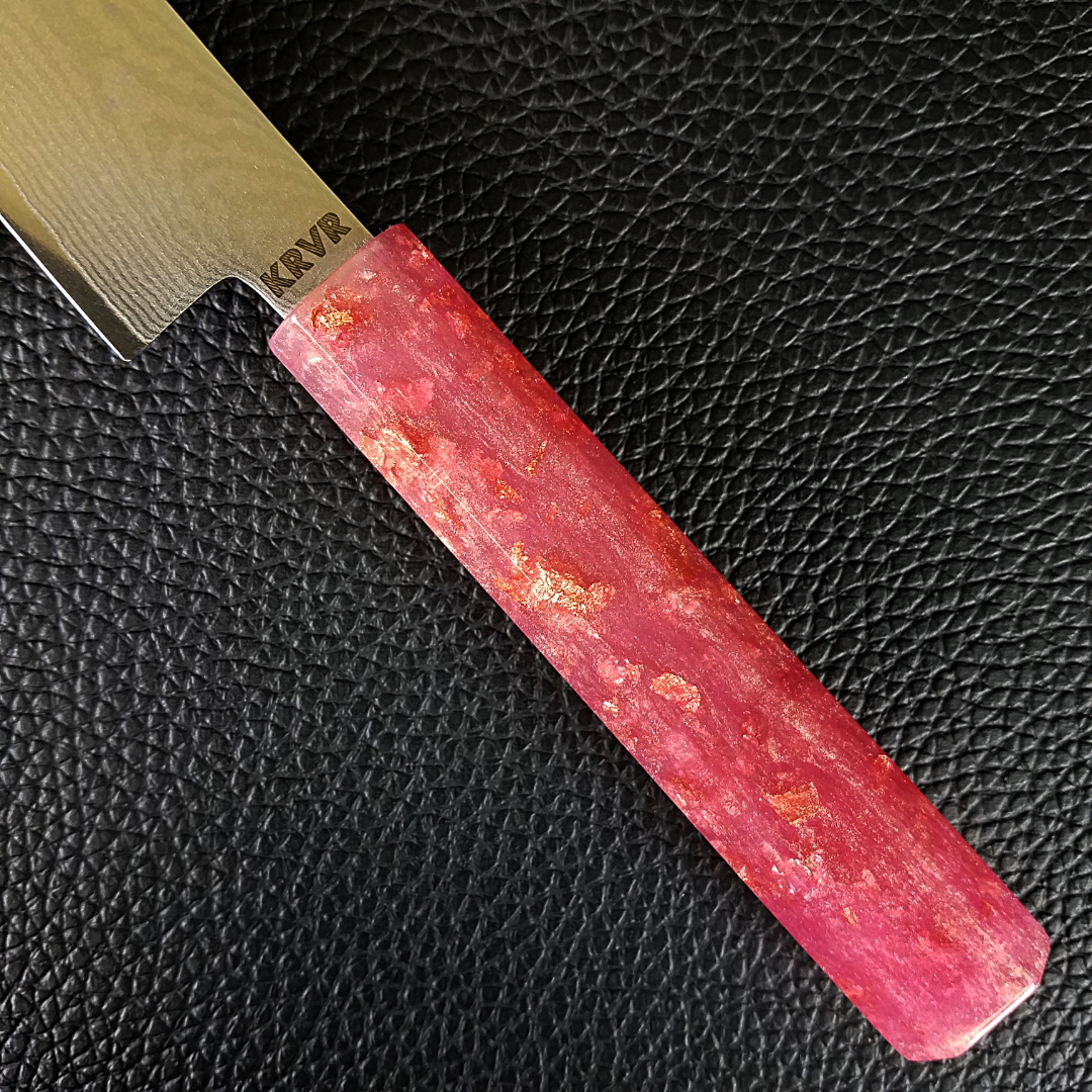 Pink Lemonade - 6in (150mm) Damascus Petty Culinary Knife