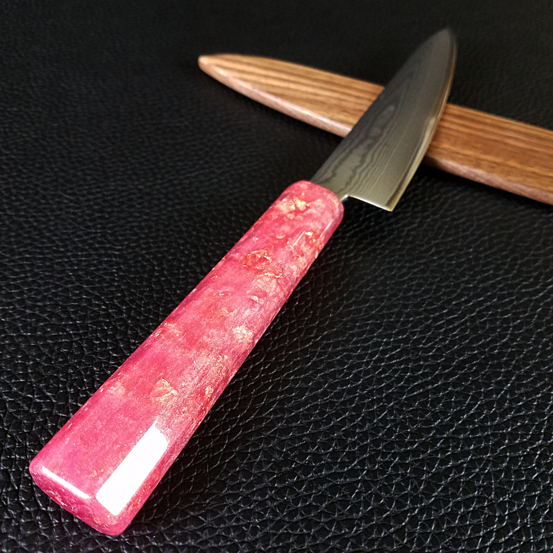 Pink Lemonade - 6in (150mm) Damascus Petty Culinary Knife