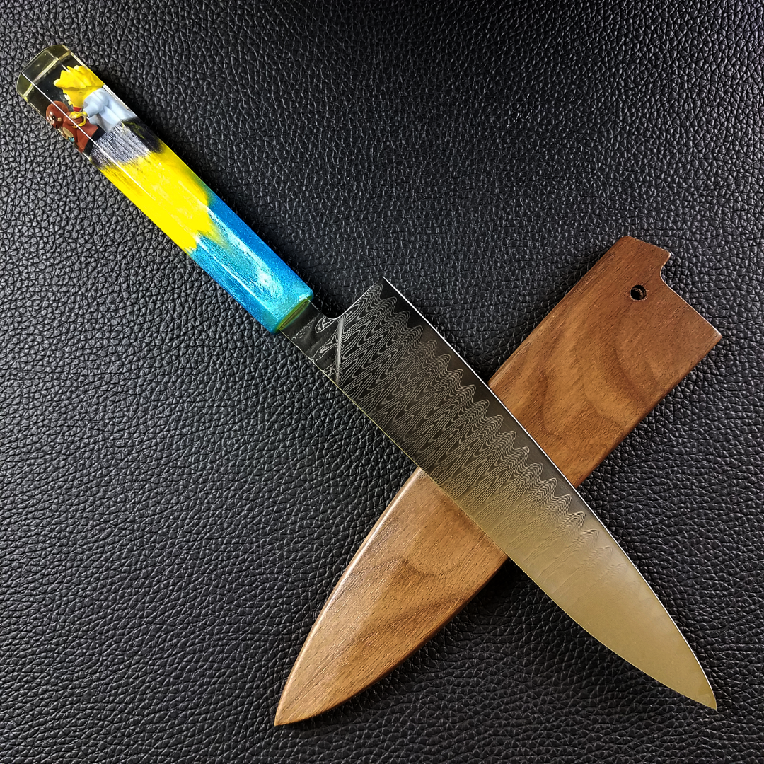 Maggie Simpson - 210mm (8.25in) Damascus Gyuto Chef Knife