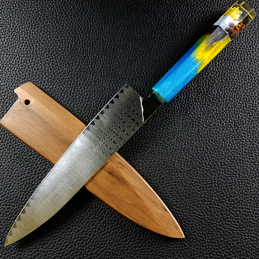 Maggie Simpson - 210mm (8.25in) Damascus Gyuto Chef Knife