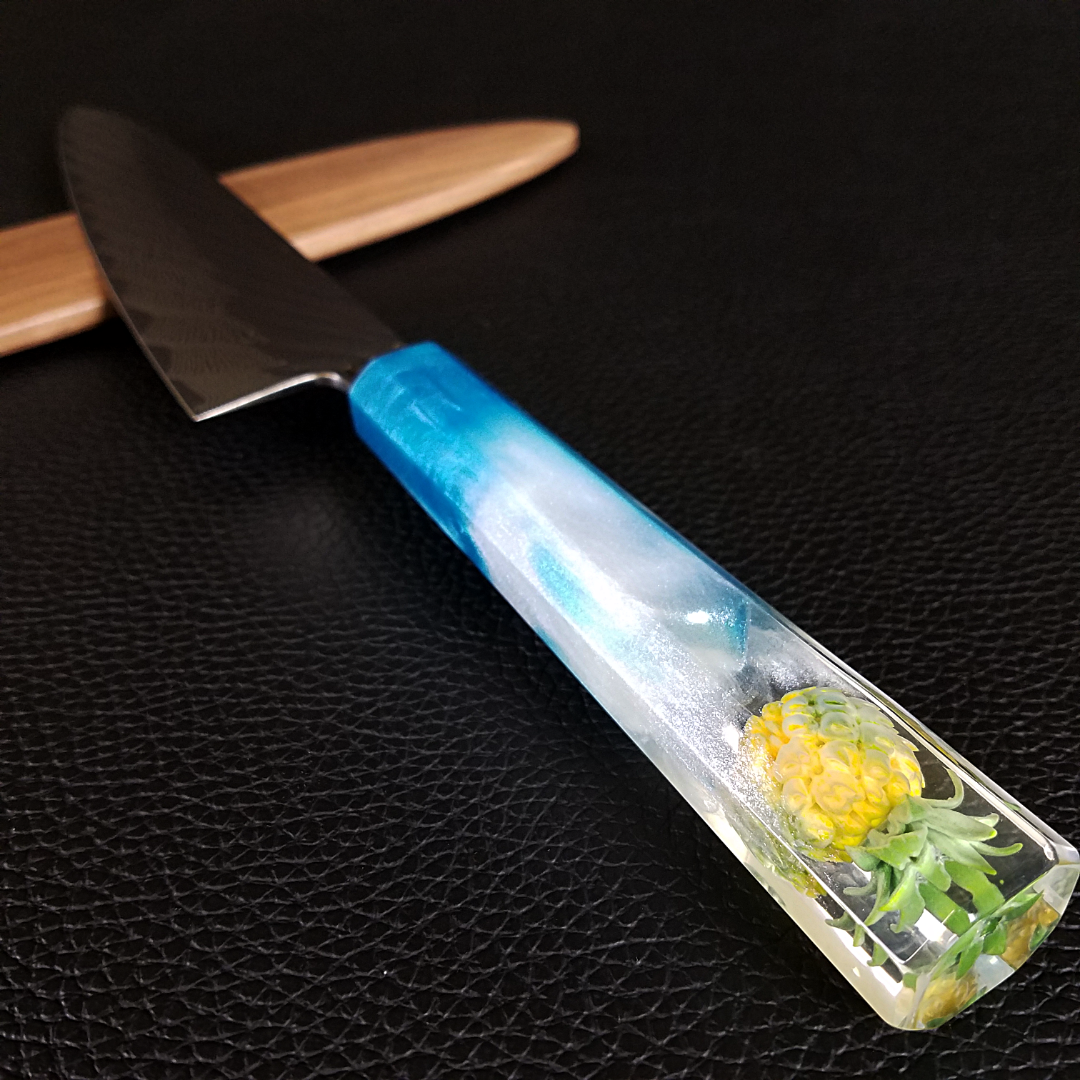 Pineapple Express III- 210mm (8.25in) Damascus Gyuto Chef Knife