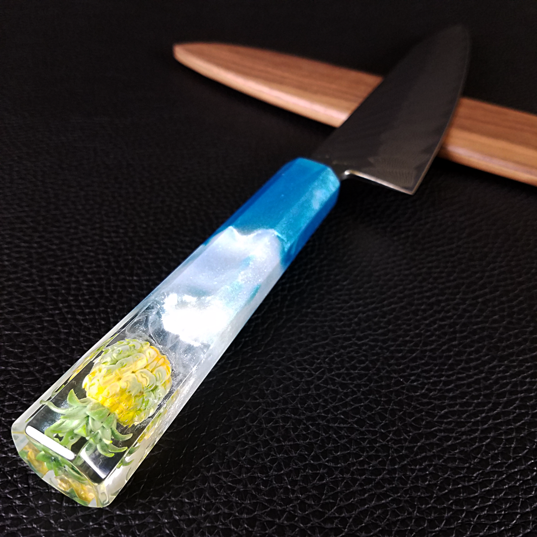 Pineapple Express III- 210mm (8.25in) Damascus Gyuto Chef Knife