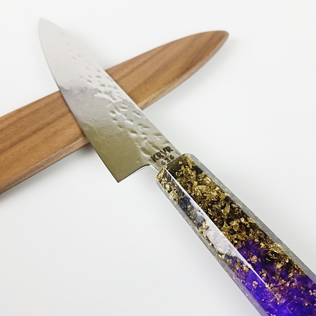 Fade to Midnight - 6in (150mm) Damascus Petty Culinary Knife