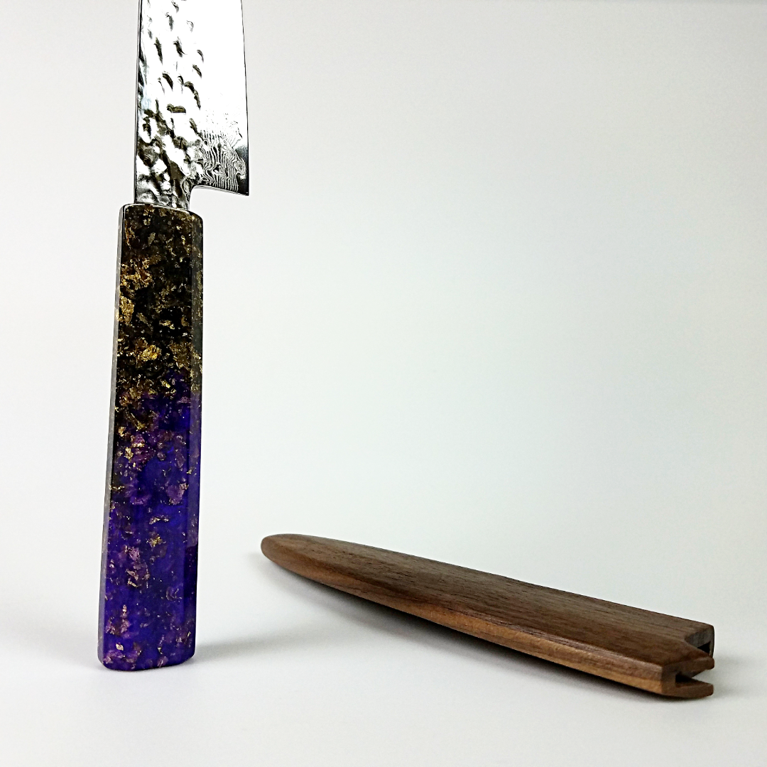 Fade to Midnight - 6in (150mm) Damascus Petty Culinary Knife