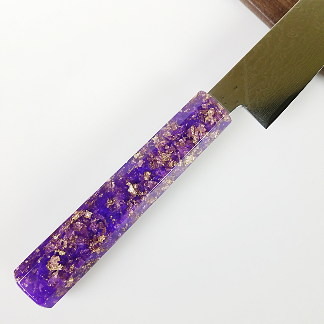 Purple Majesty - 6in (150mm) Damascus Petty Culinary Knife