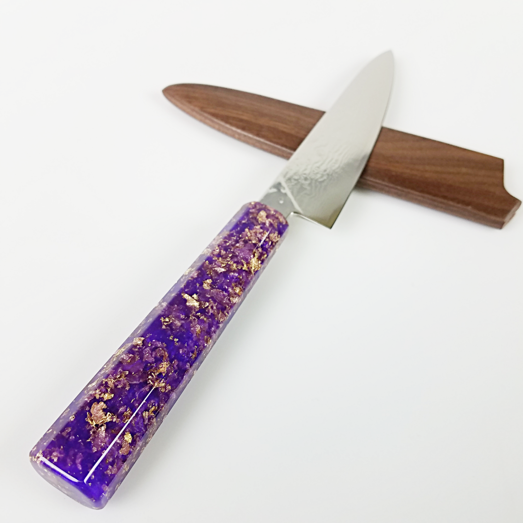 Purple Majesty - 6in (150mm) Damascus Petty Culinary Knife