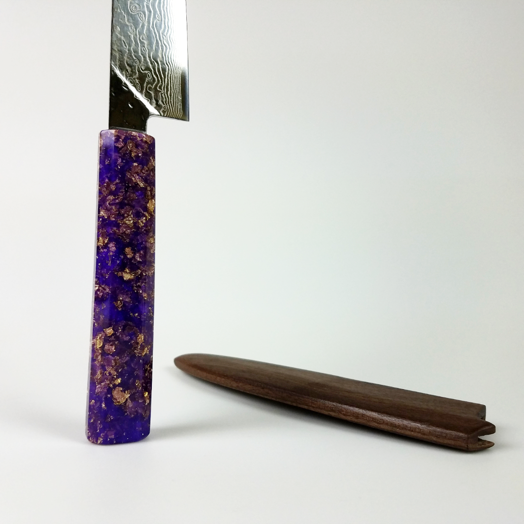 Purple Majesty - 6in (150mm) Damascus Petty Culinary Knife