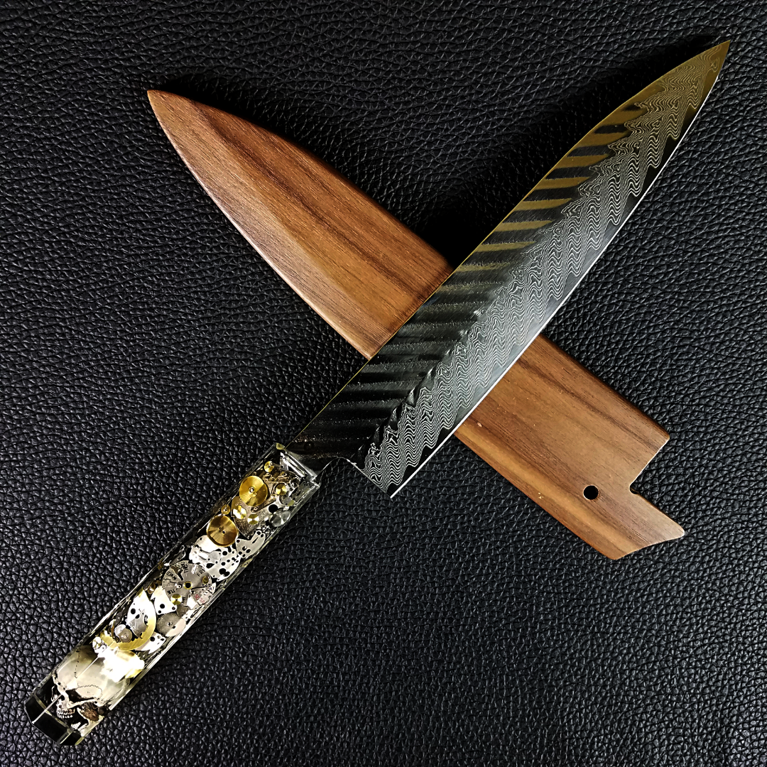 Chronos - 210mm (8.25in) Damascus Gyuto Chef Knife