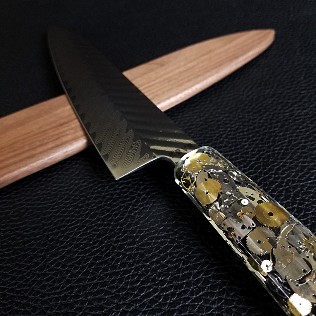 Watchmaker&#39;s Son - 210mm (8.25in) Damascus Gyuto Chef Knife