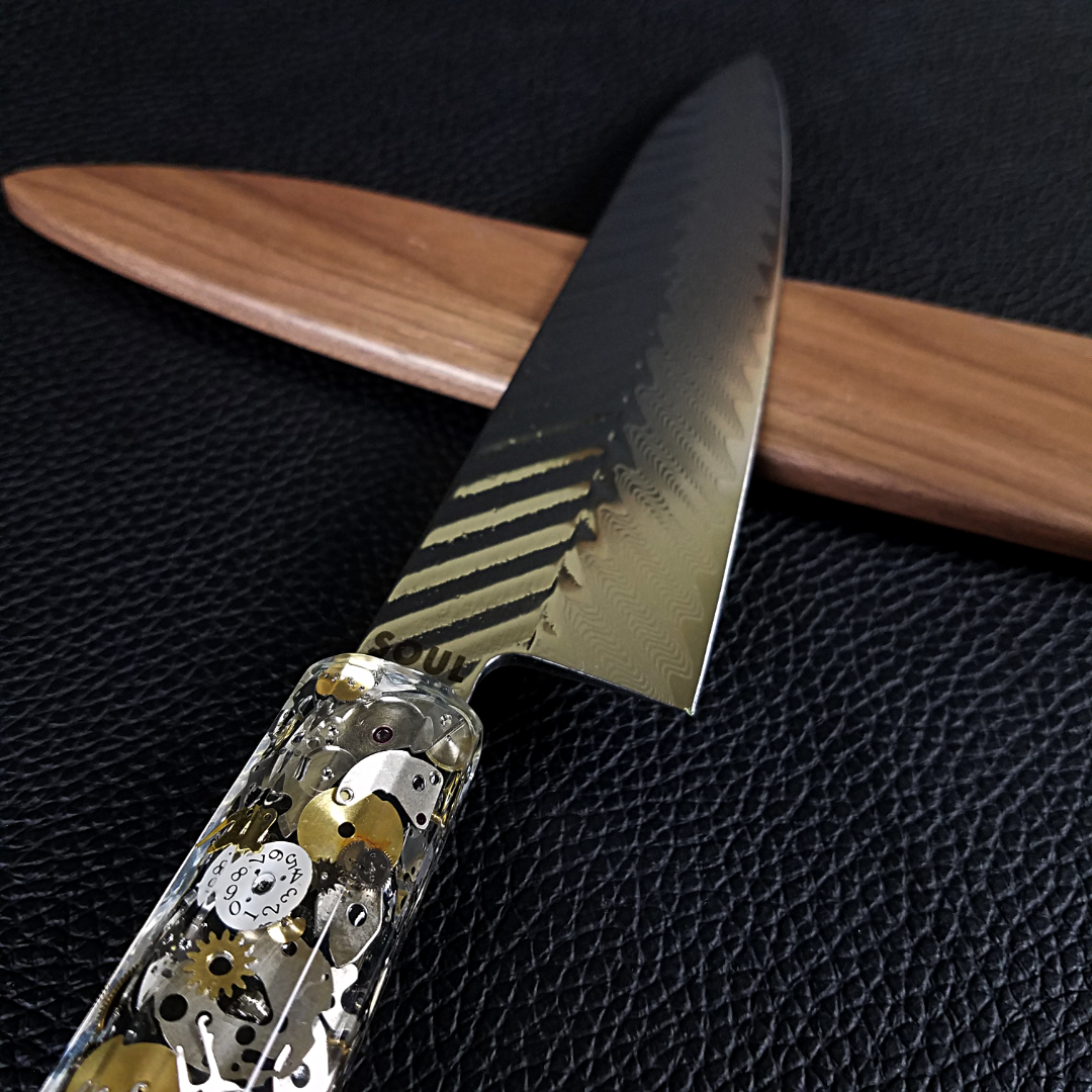 Watchmaker&#39;s Son - 210mm (8.25in) Damascus Gyuto Chef Knife
