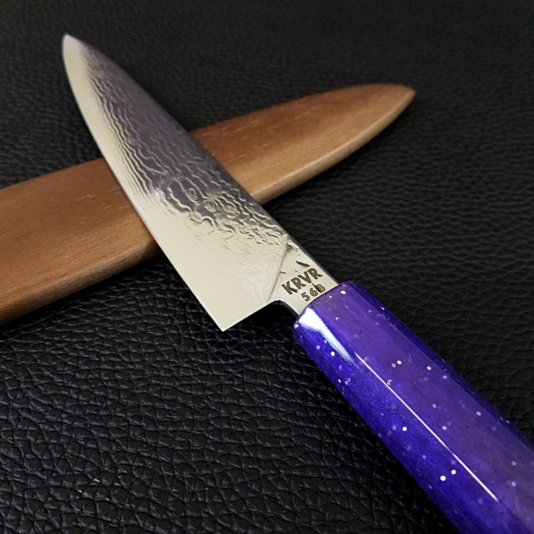 Purple Haze - 6in (150mm) Damascus Petty Culinary Knife