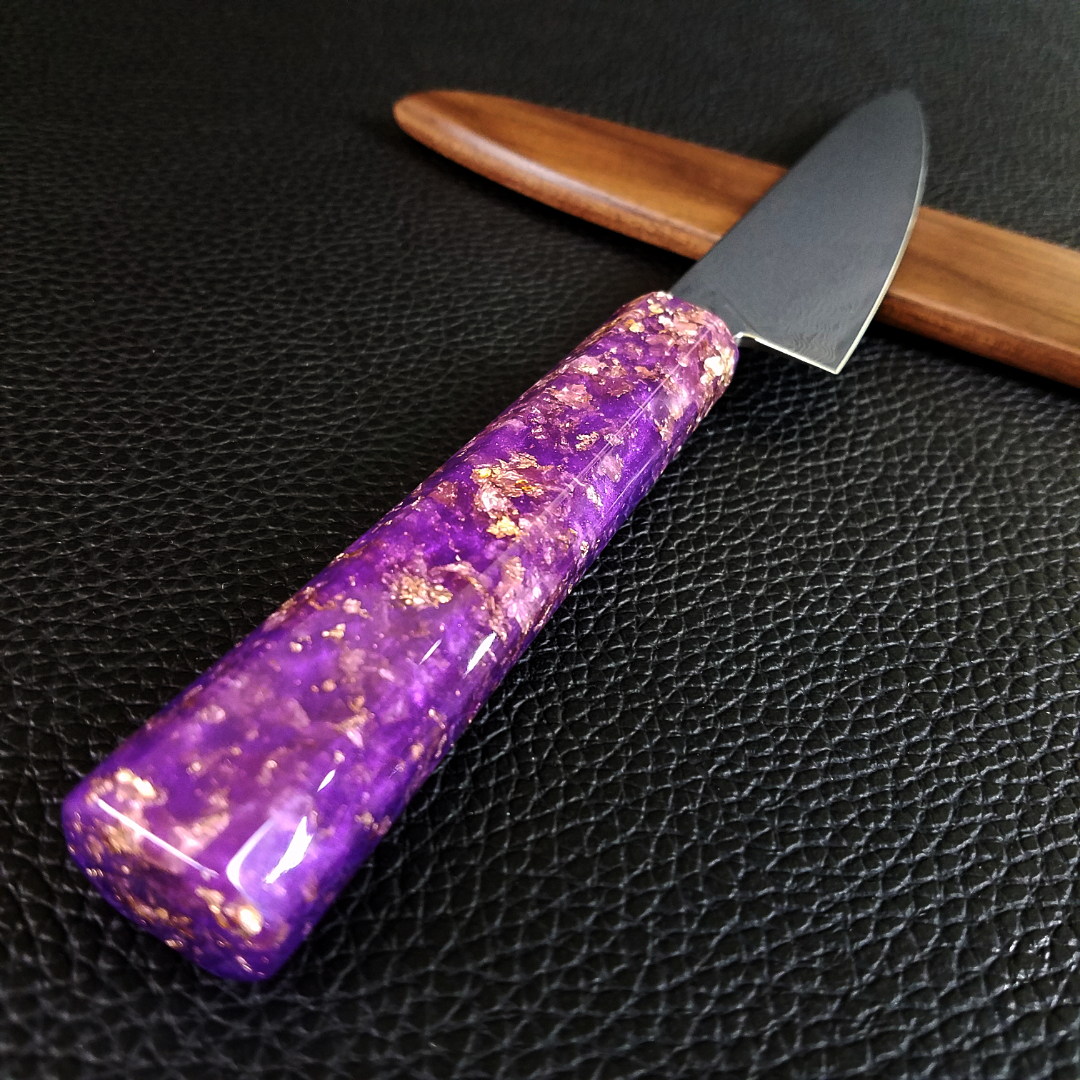 Purple Reign II - 6in (150mm) Damascus Petty Culinary Knife