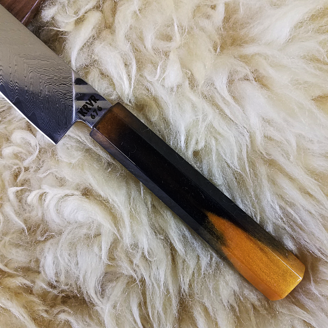 Tiger&#39;s Eye - 6in (150mm) Damascus Petty Culinary Knife