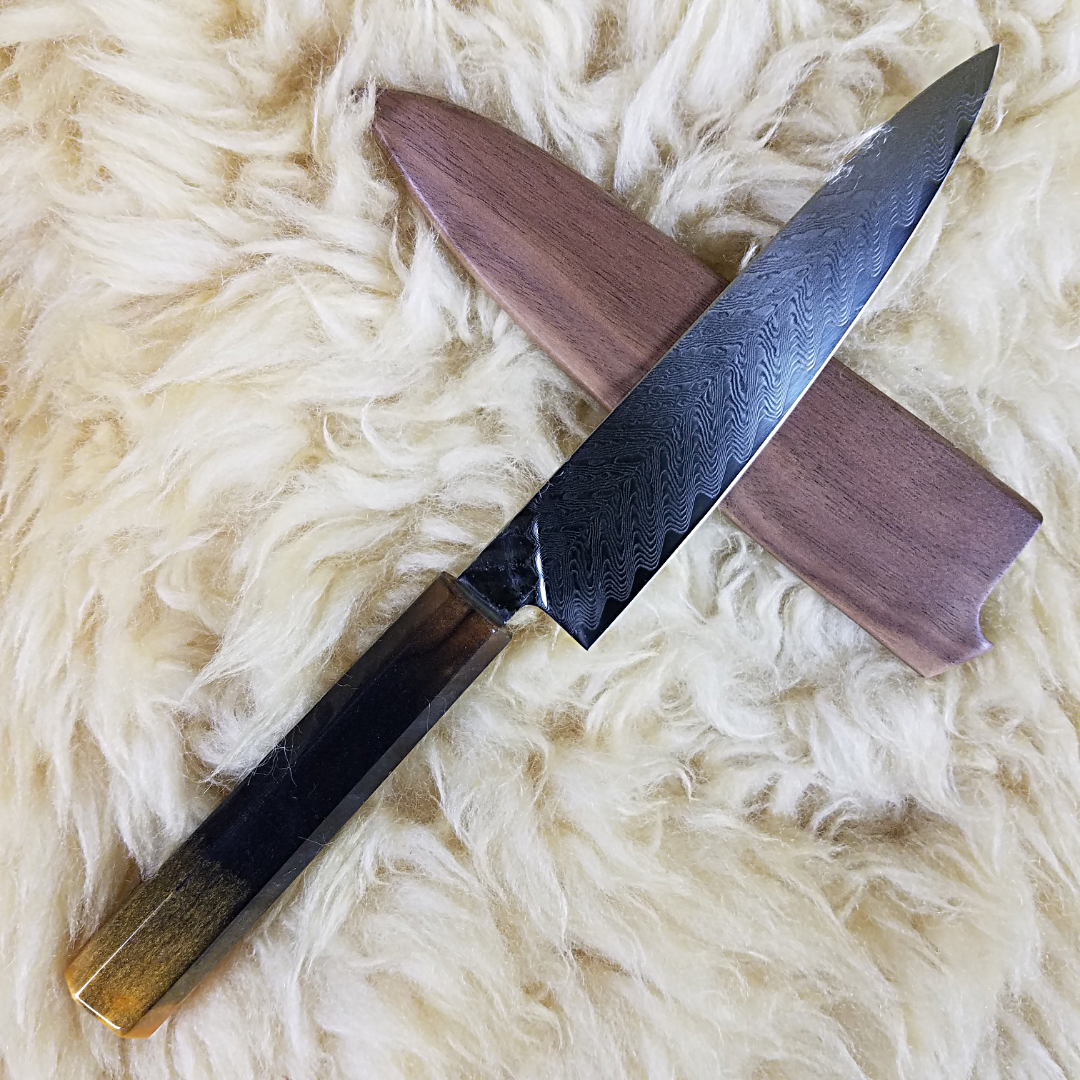Tiger&#39;s Eye - 6in (150mm) Damascus Petty Culinary Knife