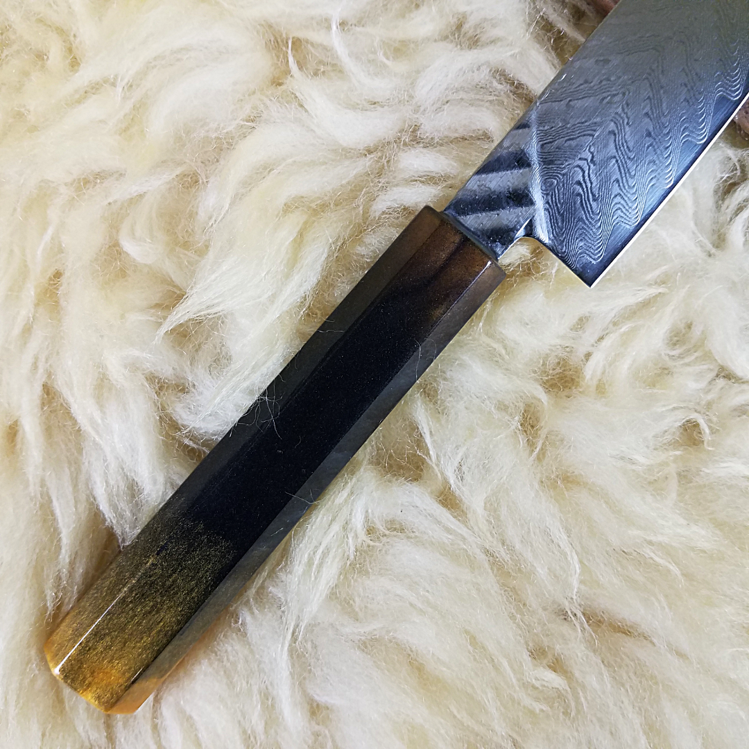 Tiger&#39;s Eye - 6in (150mm) Damascus Petty Culinary Knife