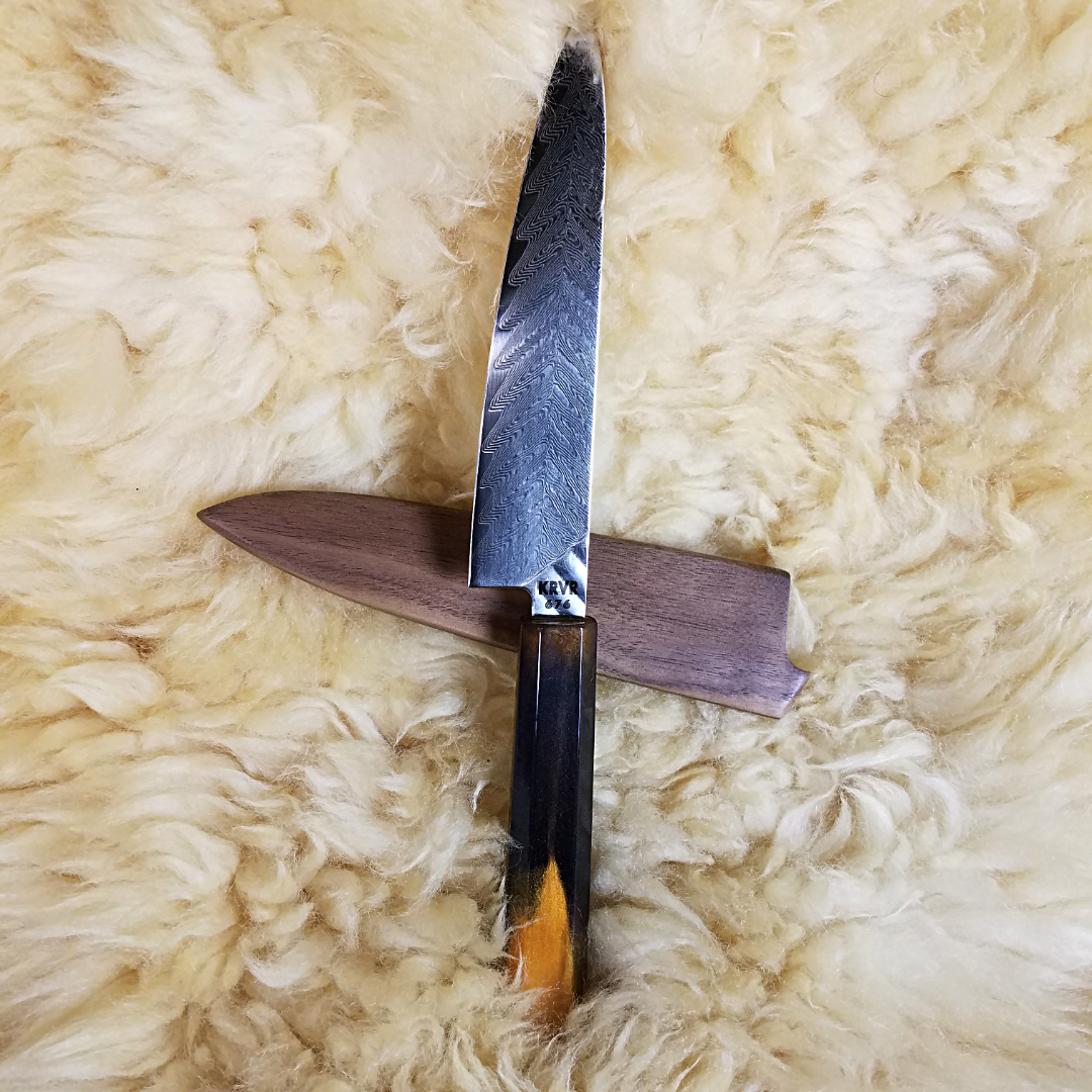 Tiger&#39;s Eye - 6in (150mm) Damascus Petty Culinary Knife