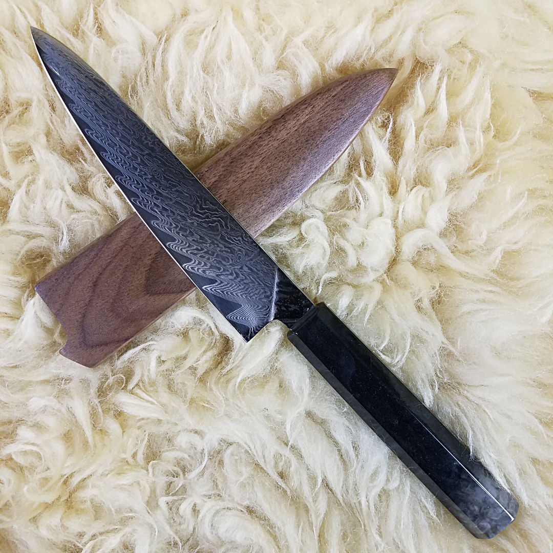 Dark Crystal II - 6in (150mm) Damascus Petty Culinary Knife