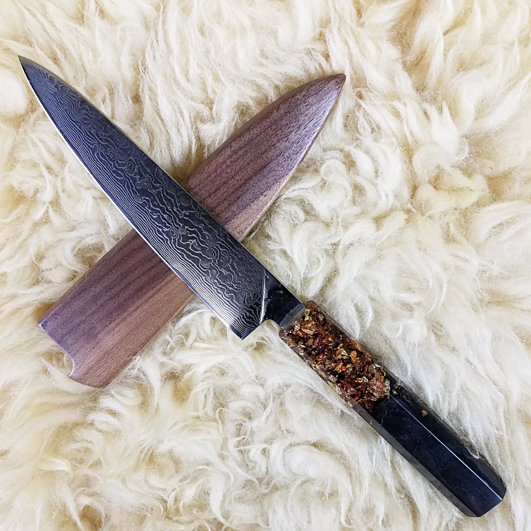 German Chocolate Cake - 6in (150mm) Damascus Petty Culinary Knife