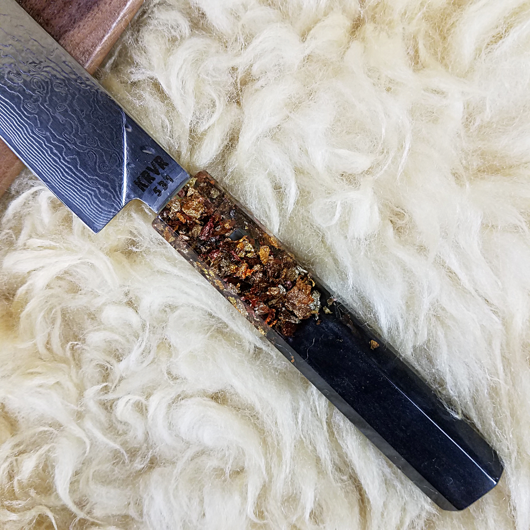 German Chocolate Cake - 6in (150mm) Damascus Petty Culinary Knife