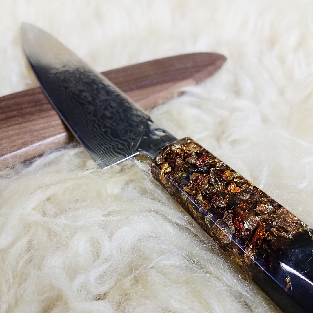 German Chocolate Cake - 6in (150mm) Damascus Petty Culinary Knife