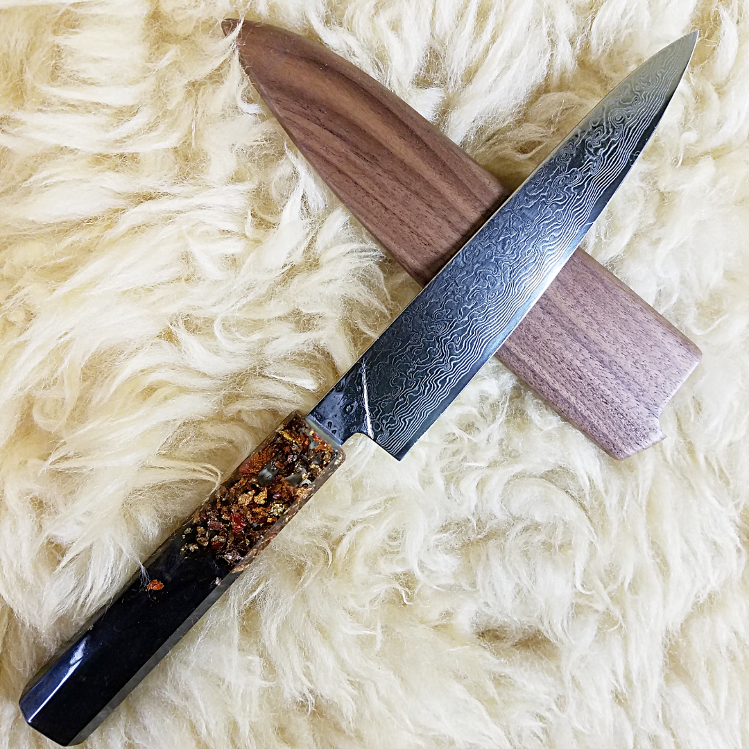 German Chocolate Cake - 6in (150mm) Damascus Petty Culinary Knife