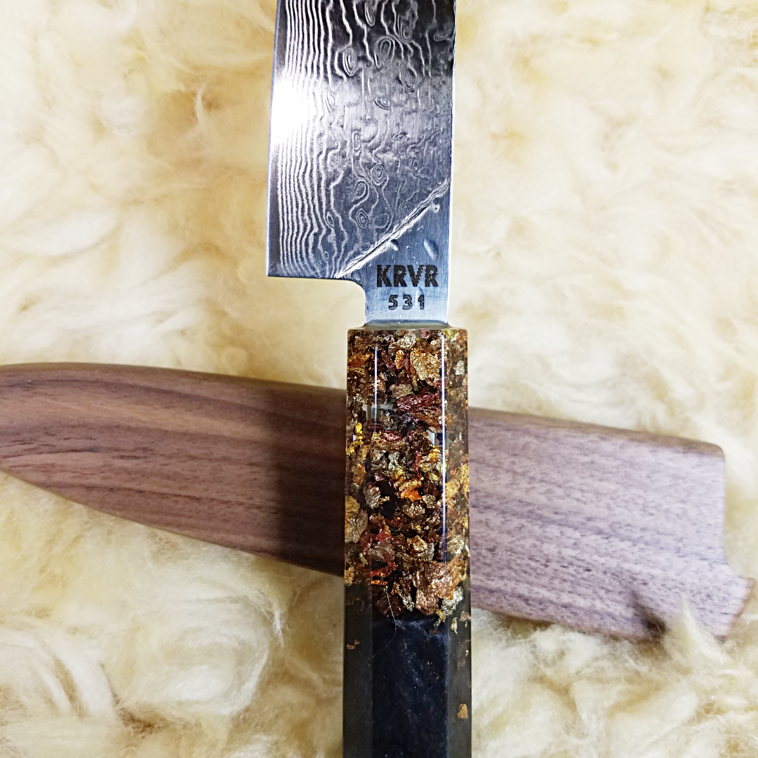 German Chocolate Cake - 6in (150mm) Damascus Petty Culinary Knife