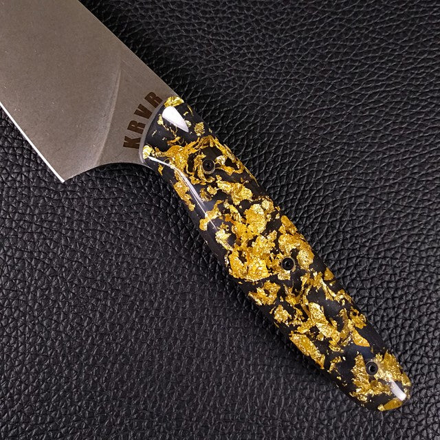 Midnight Gold Rush - 8in (203mm) Gyuto Chef Knife S35VN Stainless Steel
