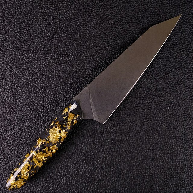 Midnight Gold Rush - 8in (203mm) Gyuto Chef Knife S35VN Stainless Steel