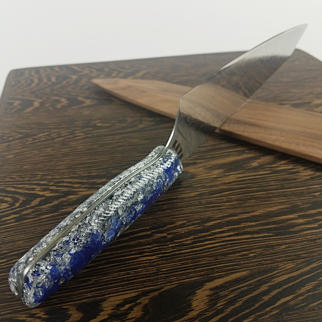 Swordfish - 10in (254mm) Damascus Gyuto - Raindrop - Wavy Handle