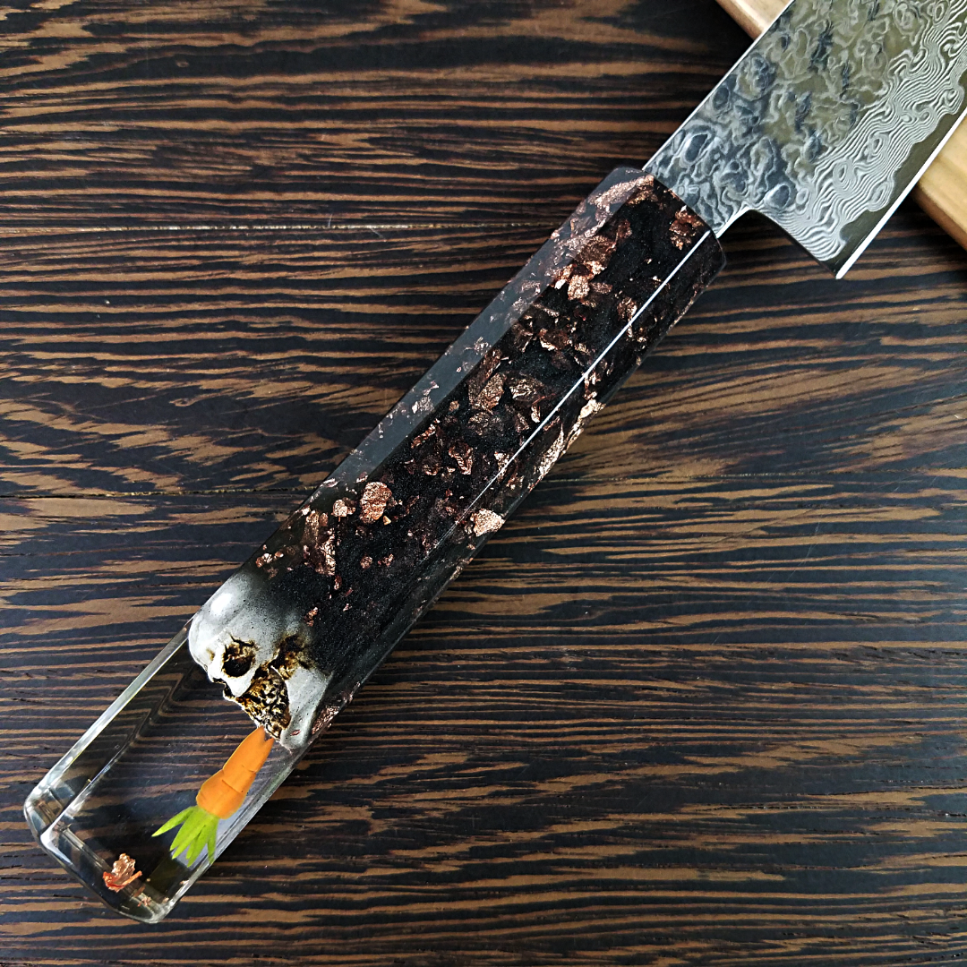 What&#39;s Up: Dark - 6in (150mm) Damascus Petty Culinary Knife