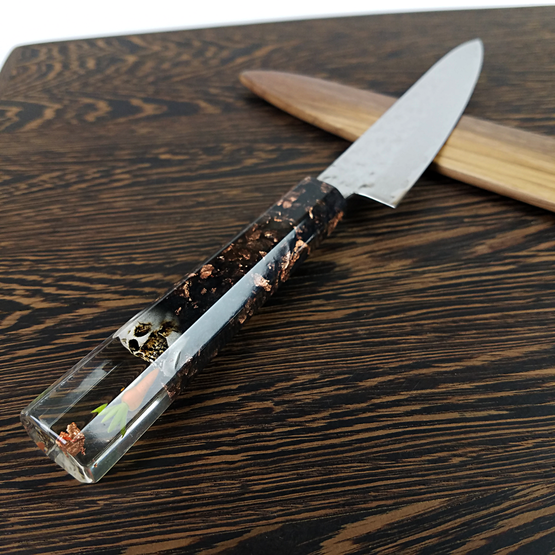 What&#39;s Up: Dark - 6in (150mm) Damascus Petty Culinary Knife