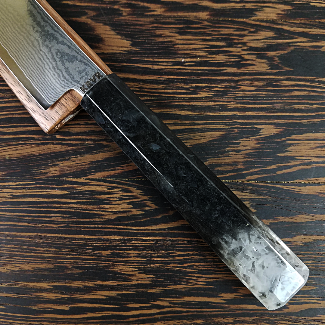 Dark Crystal - 6in (150mm) Damascus Petty Culinary Knife