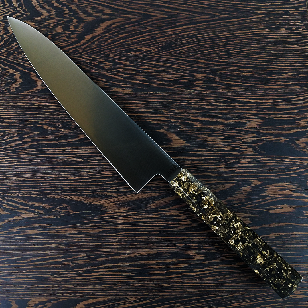 Black and Gold - 240mm (9.45in) Gyuto Chef Knife Stainless Steel