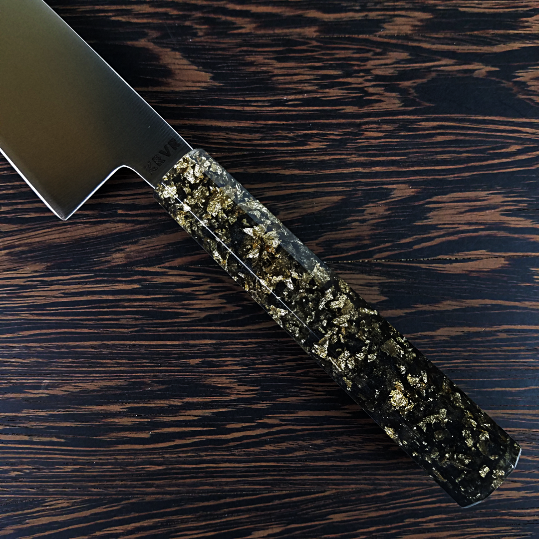 Black and Gold - 210mm (8.25in) Gyuto Chef Knife Stainless Steel