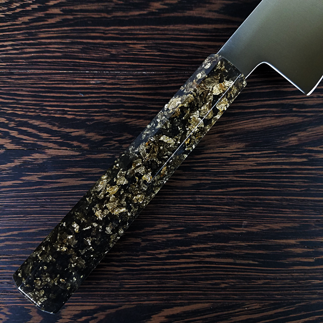 Black and Gold - 240mm (9.45in) Gyuto Chef Knife Stainless Steel