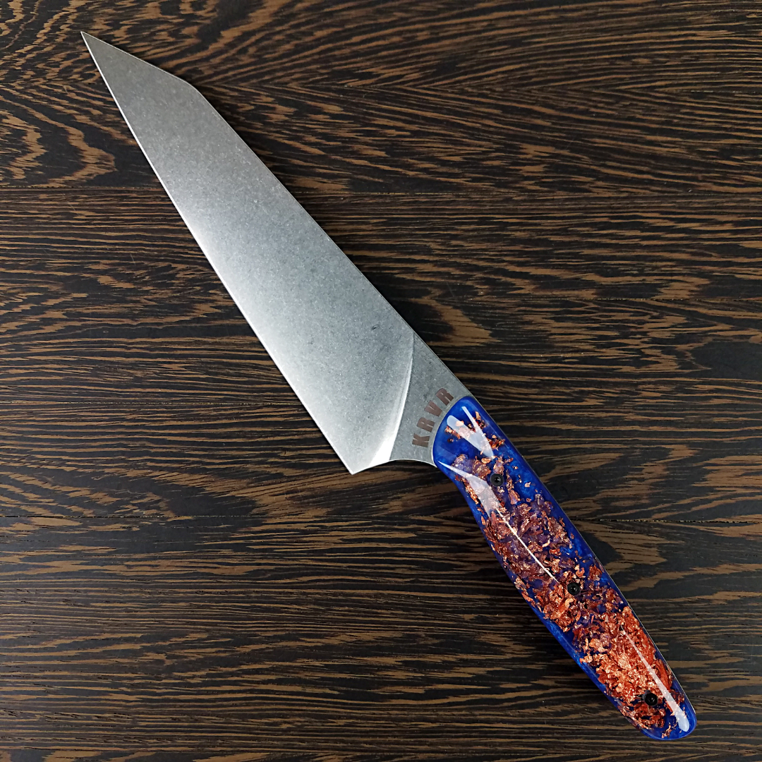 Gyuto Knife (Chefs knife) - Ocean Blue Handle