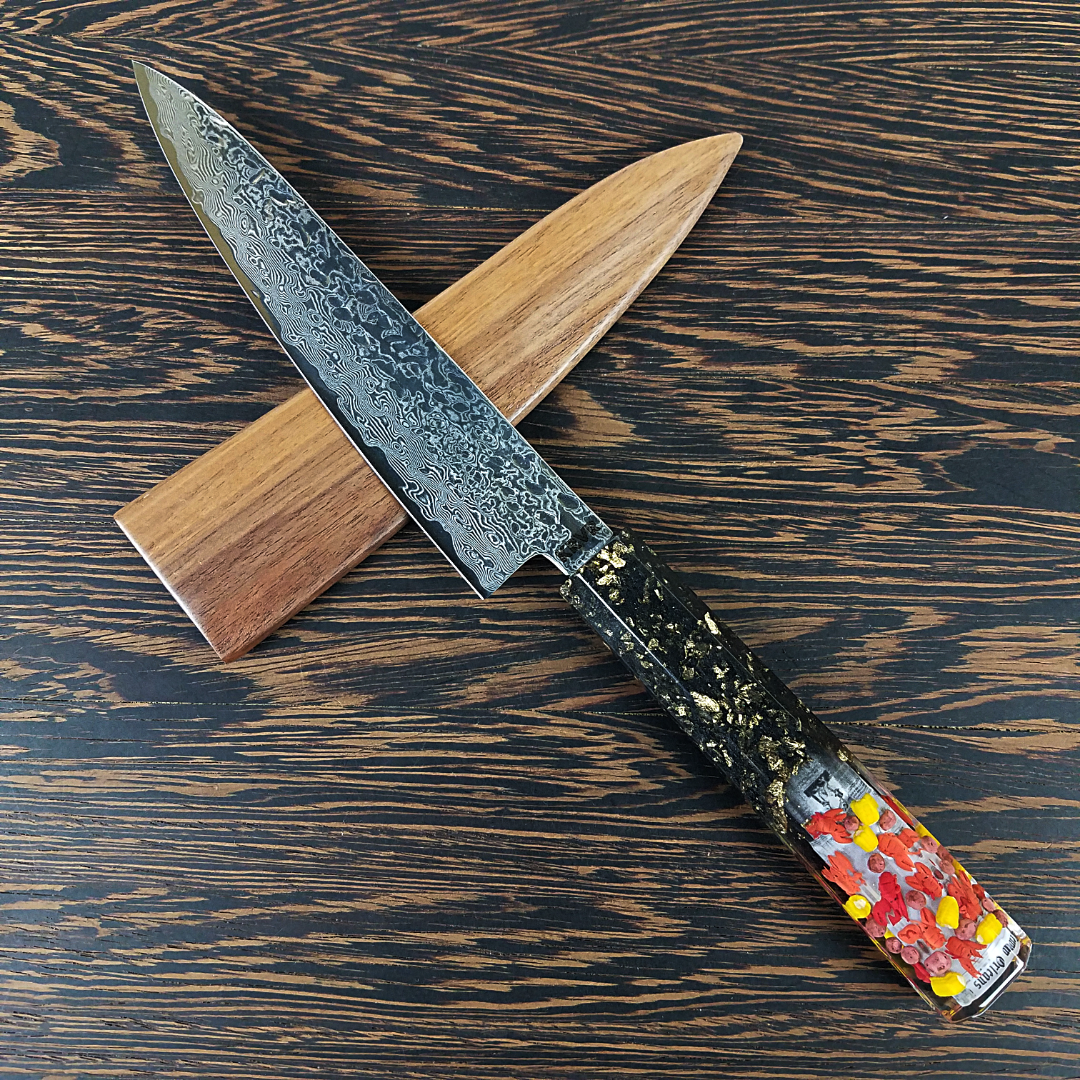 Crawfish Boil - 6in (150mm) Damascus Petty Culinary Knife