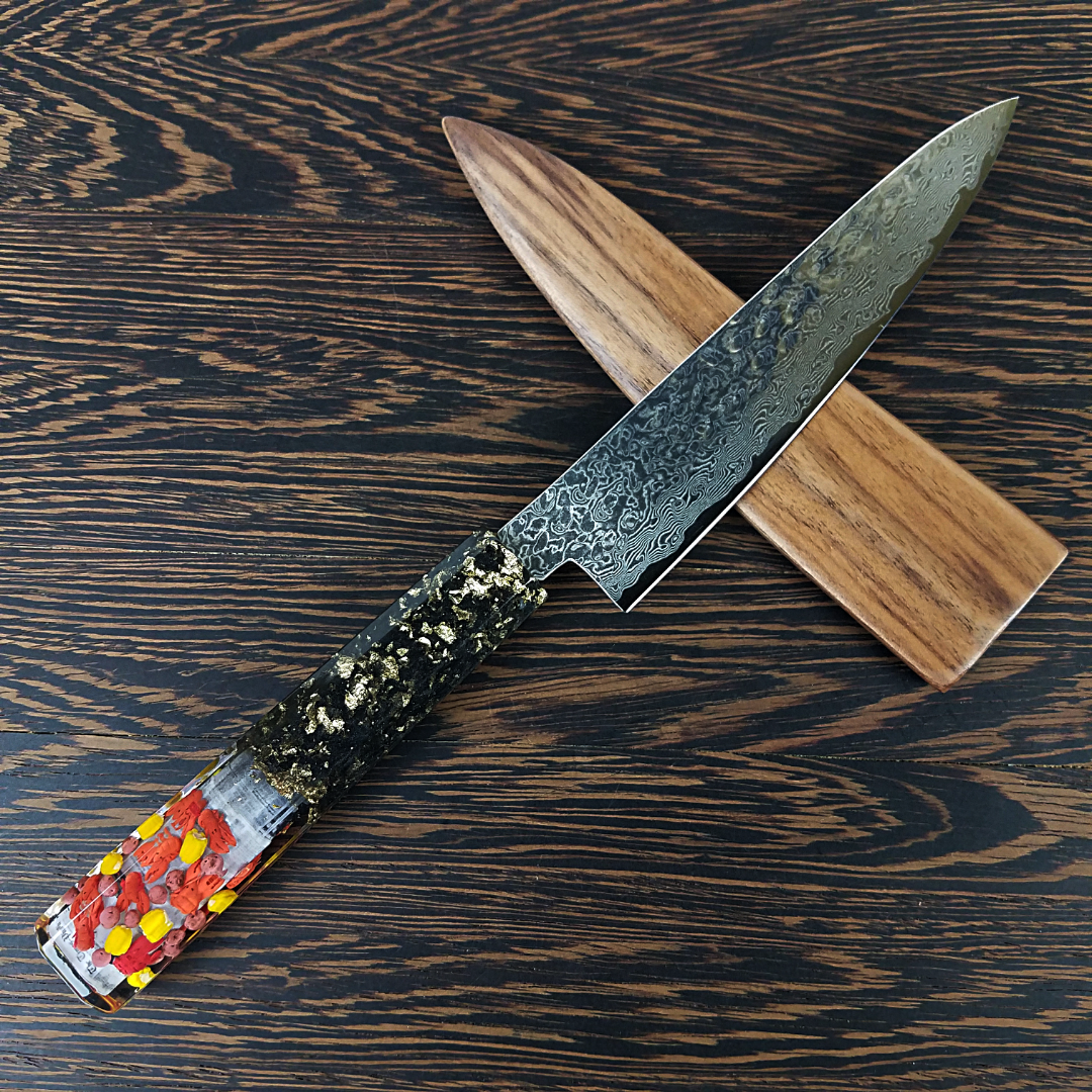 Crawfish Boil - 6in (150mm) Damascus Petty Culinary Knife