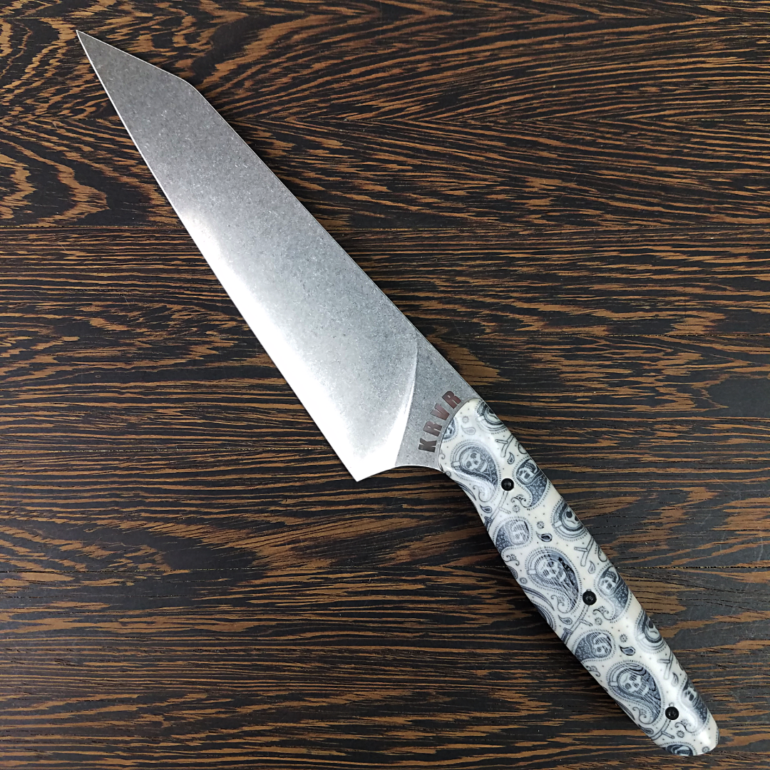 Paisley Malaise - 8in (203mm) Gyuto Chef Knife S35VN Stainless Steel